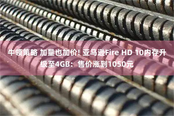 牛领策略 加量也加价! 亚马逊Fire HD 10内存升级至4GB：售价涨到1050元