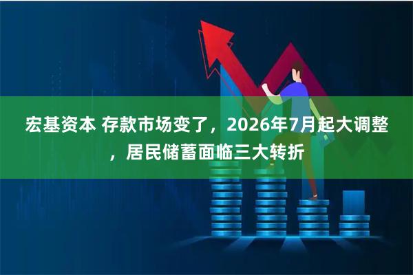 宏基资本 存款市场变了，2026年7月起大调整，居民储蓄面临三大转折